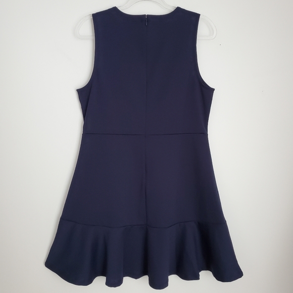 🆕️Gap Navy Peplum Hem Dress Size 14 - Picture 4 of 6